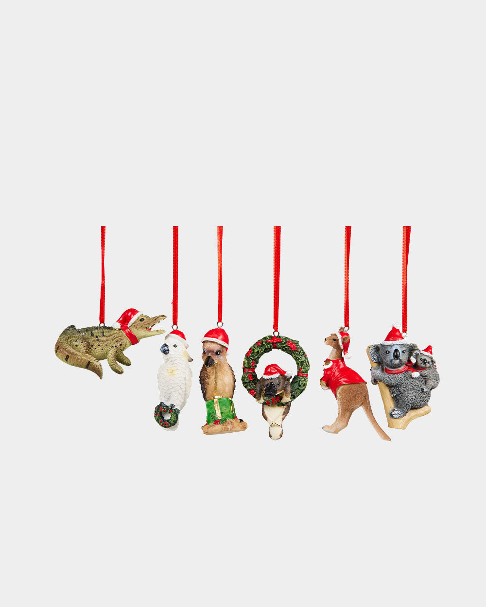 Aussie Animal Tree Decorations 6pcs