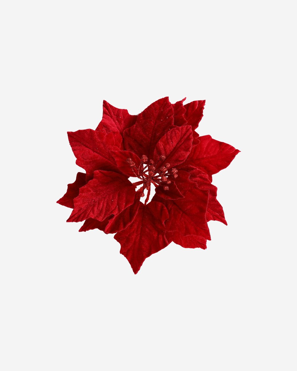 Jingle Jollys 14Pcs Christmas Tree Flowers Set Xmas Garland Wreath Ornaments Red