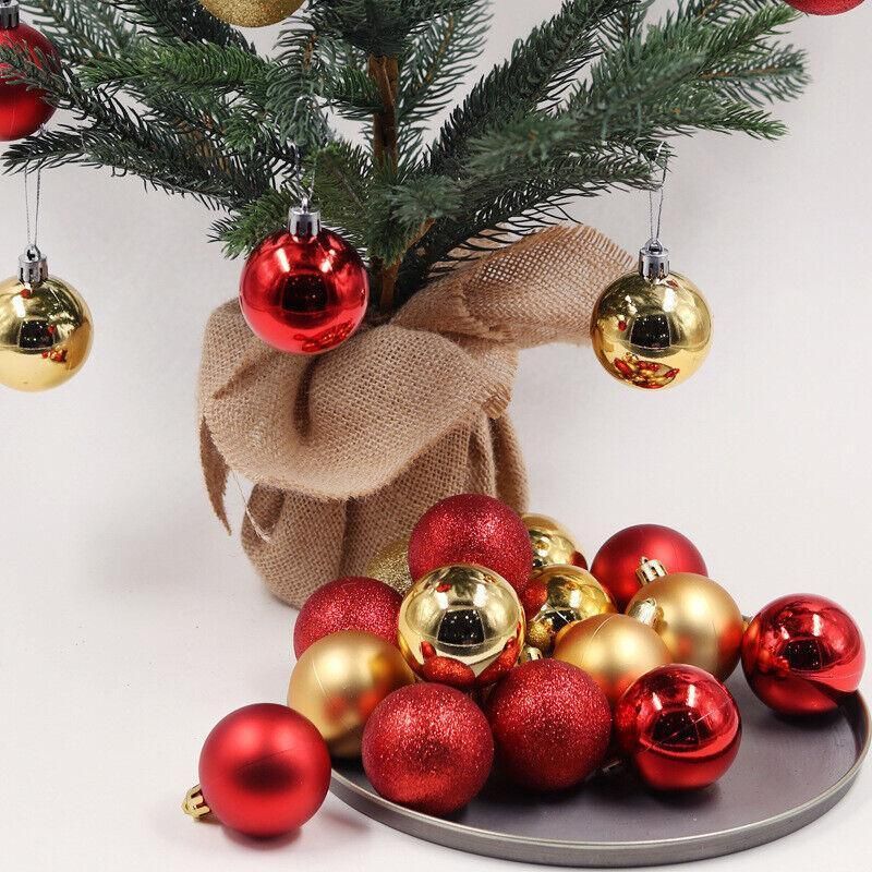24Pcs/Pack Christmas Tree Xmas Balls Decorations Baubles Party Wedding Ornament - Dark Blue