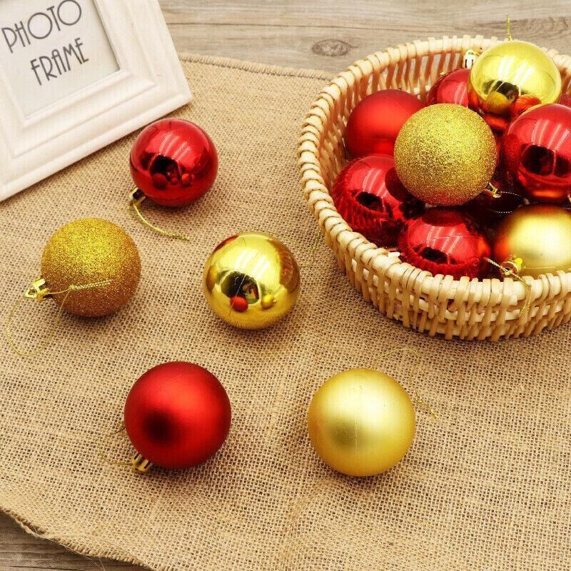 24Pcs/Pack Christmas Tree Xmas Balls Decorations Baubles Party Wedding Ornament - Dark Blue
