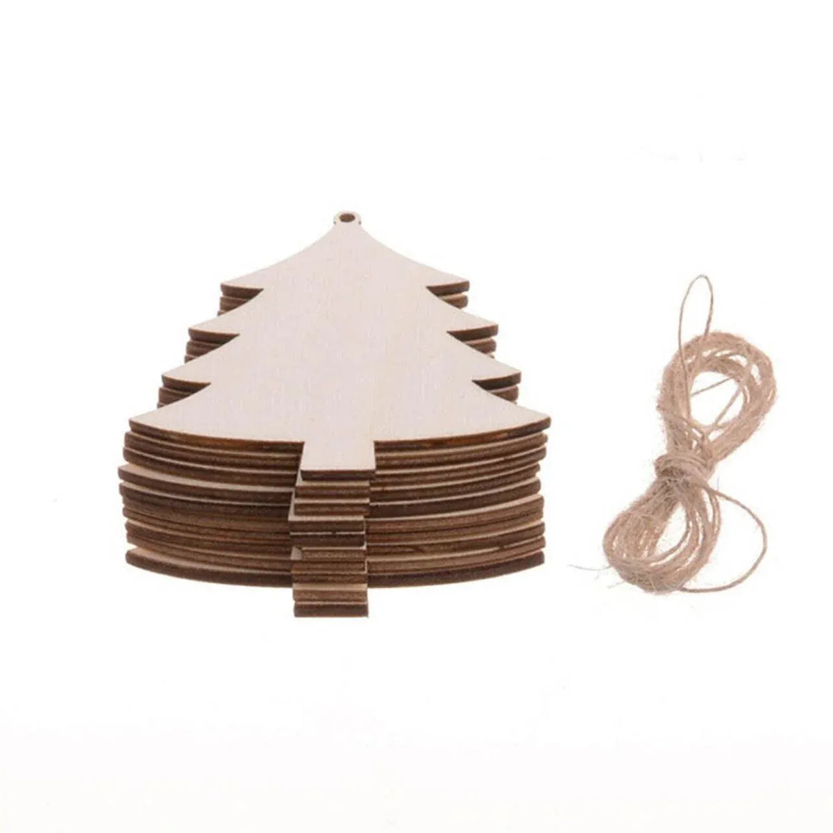 DIY Wooden Tree Decoration 10pcs