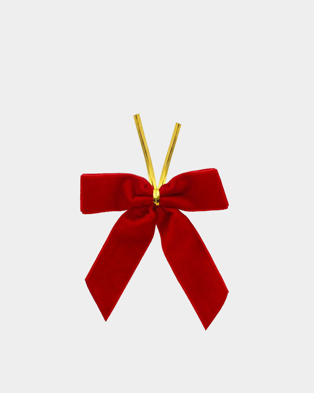 Red Velvet Tree Bows 24Pcs