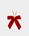 Red Velvet Tree Bows 24Pcs