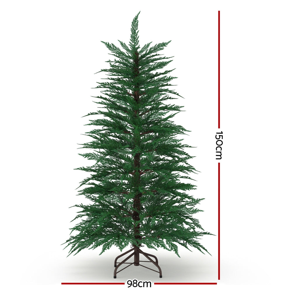 Jingle Jollys Christmas Tree 1.5M LED Xmas Tree Sparse 263 Tips Party Decoration