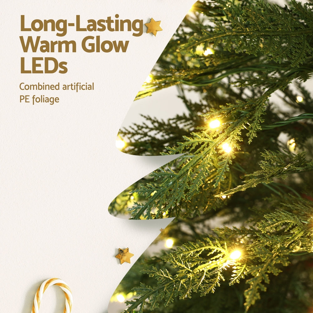 Jingle Jollys Christmas Tree 1.5M LED Xmas Tree Sparse 263 Tips Party Decoration